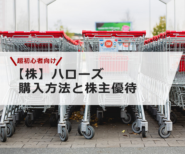 【超初心者向け】ハローズの株の購入の仕方と株主優待について